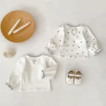 【66-110】 ノーカラーor小花柄 インナーシャツ - 画像 (3)