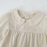 【66-90】 ノーカラーコーデュロイ ロンパース - 画像 (15)