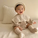 【66-90】韓国風レース襟 ロンパース - 画像 (3)