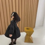 【90-140】 フラワーキルティング ロング コート - 画像 (3)