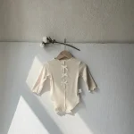 【66-90】 リボン フリル襟 ロンパース - 画像 (10)