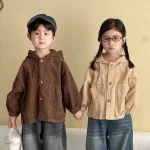 【80-150】 フード付き ポケット付き アウター