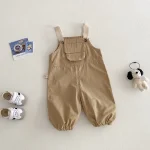 【73-120】 ポケット付き シンプル サロペット - 画像 (14)