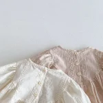 【66-90】 花柄 刺しゅう ロンパース - 画像 (13)
