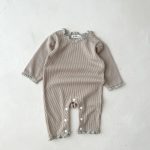【66-100】 フリル襟 ワッフル オールインワン - 画像 (9)