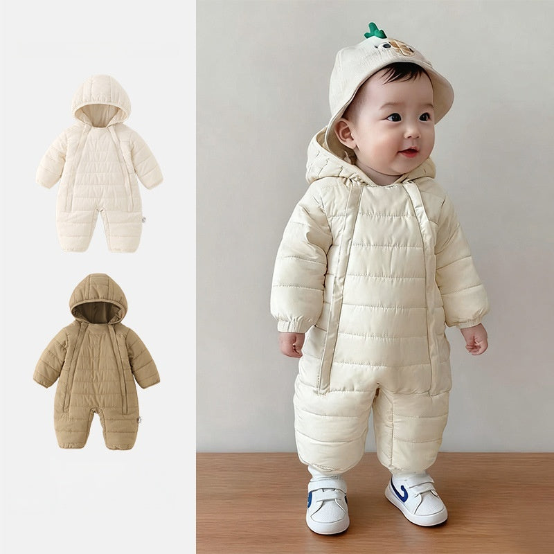 【66-100cm】 韓国風 シンプル あったか カバーオール