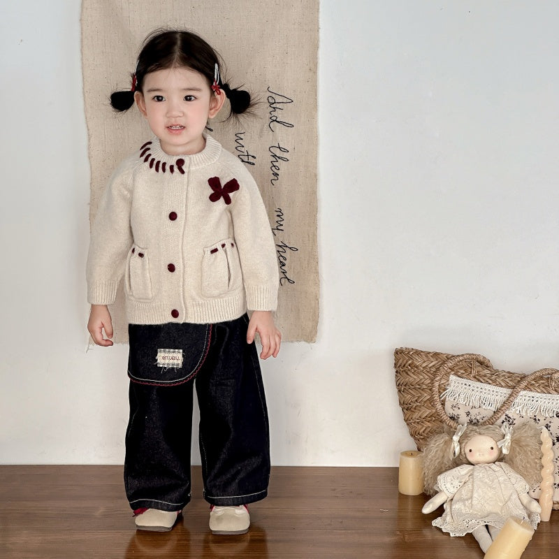 【73-100】ポケット付き ニット カーディガンorデニムパンツ - 画像 (6)