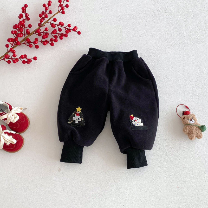 【73-120cm】 クリスマスツリー あったか パンツ