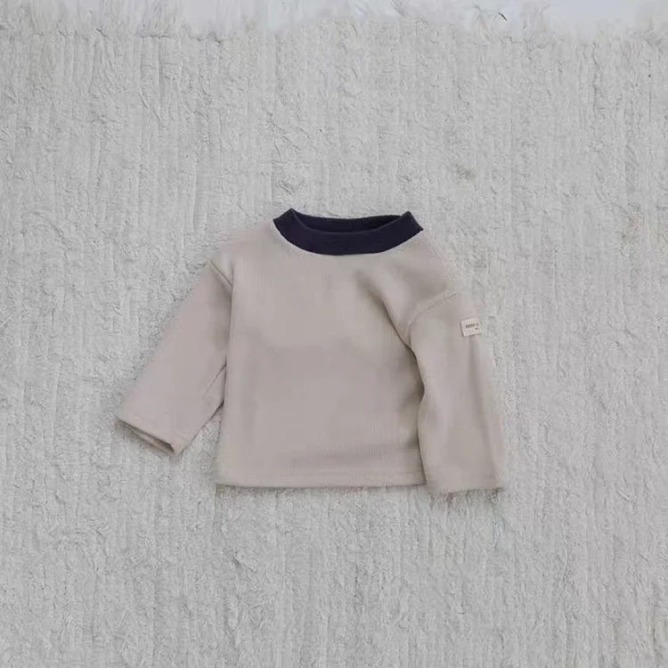 【80-130】シンプル クールネック トップス - 画像 (4)