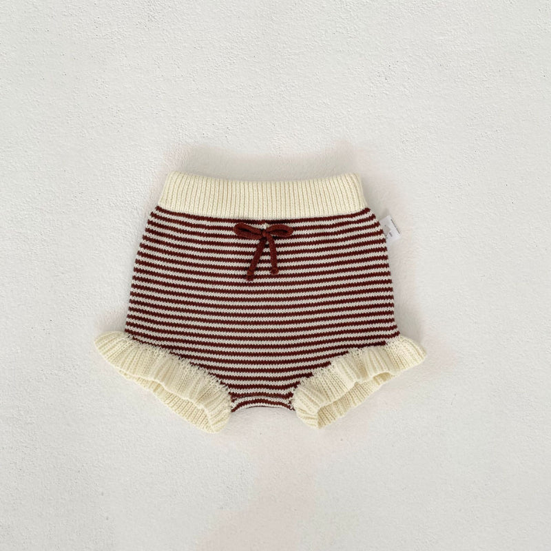 【66-100】フリル ニット カーディガン、ショートパンツ - 画像 (10)