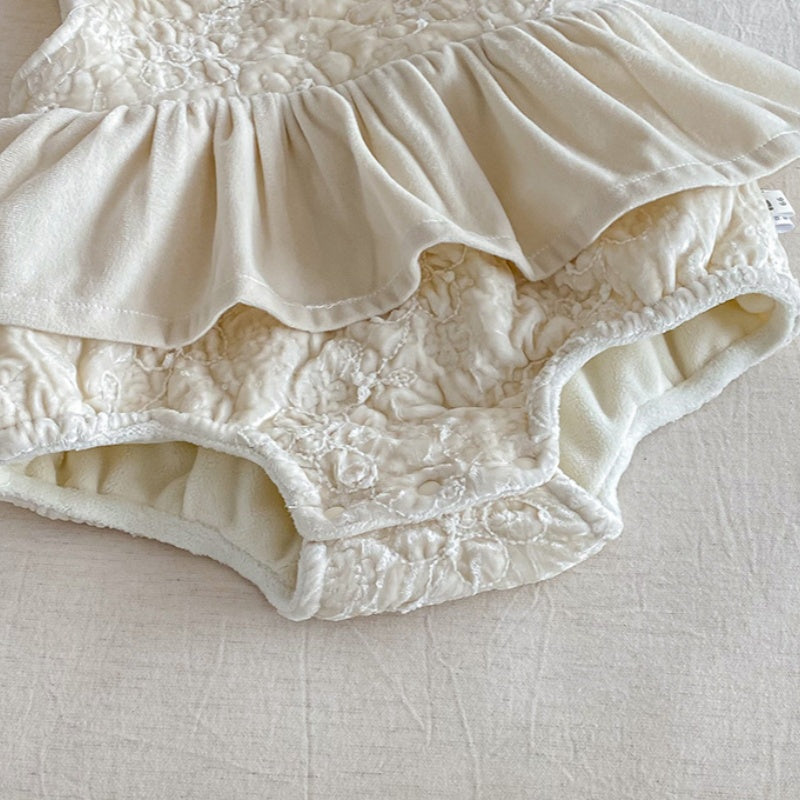 【66-90】 ジャカードキルティング あったか カバーオール - 画像 (9)