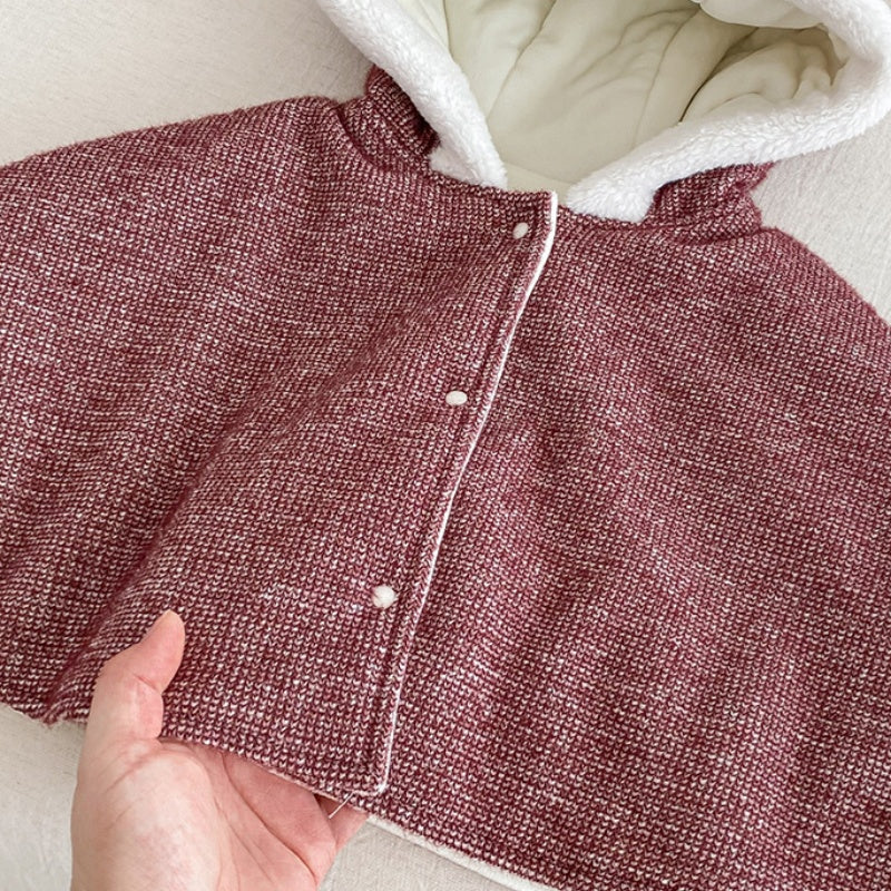 【66-90】 ハート 刺繍 あったか ロンパース - 画像 (13)