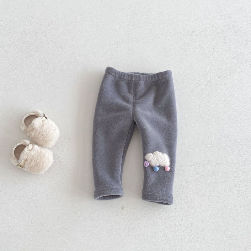 【73-120】 ぽんぽん ワッペン あったか レギンス - 画像 (9)