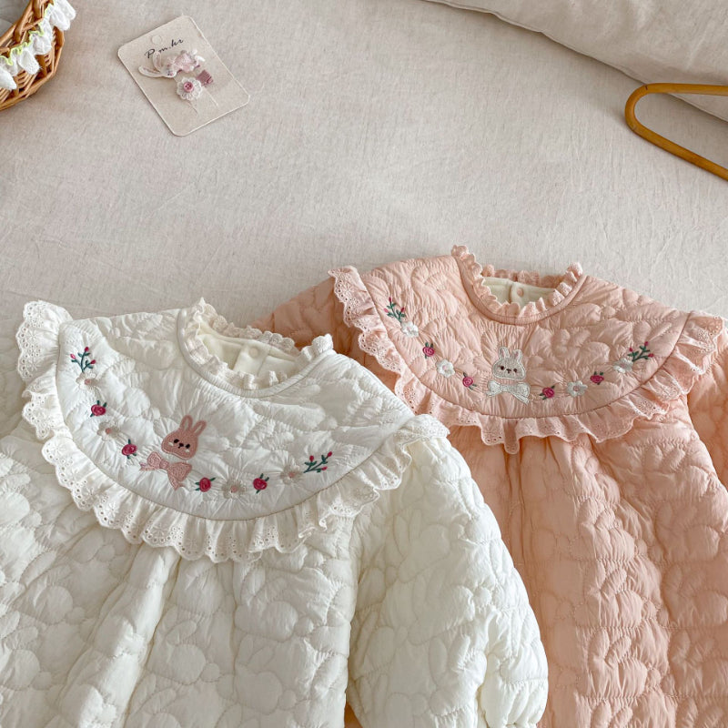 【66-90】 刺繍 カートゥーン 中綿カバーオール - 画像 (11)