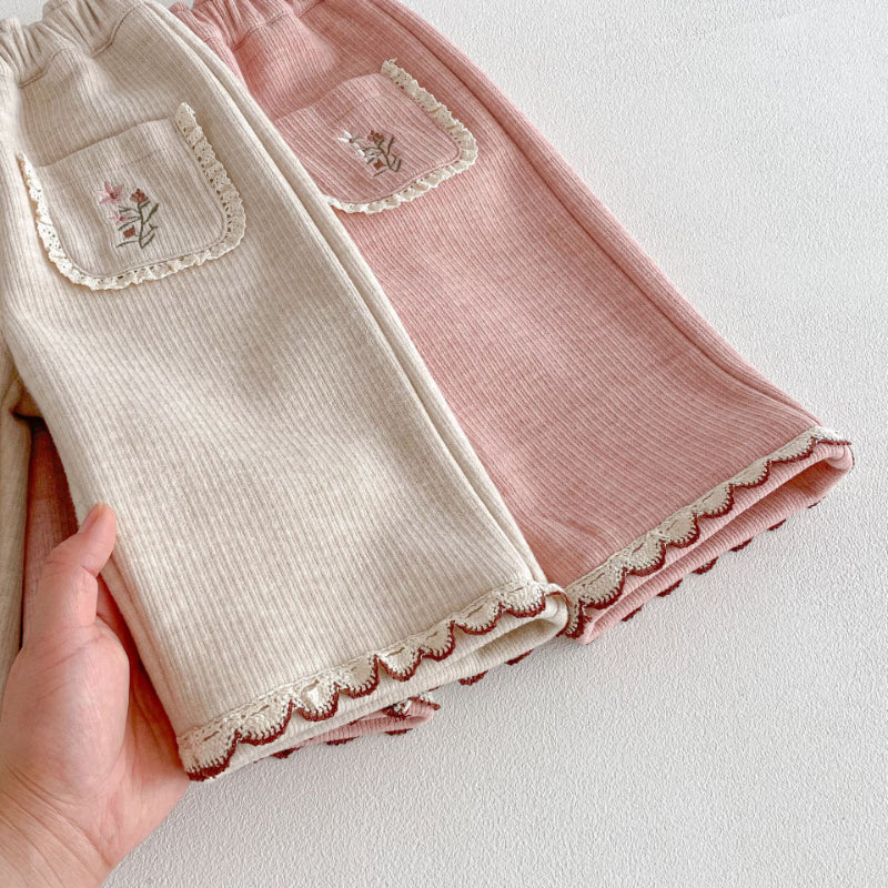 【73-120】 刺繍入り あったか カジュアル パンツ - 画像 (14)