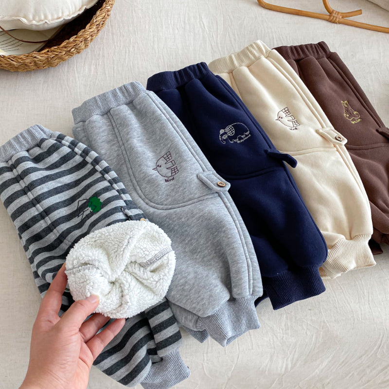 【73-120】 とりさん 刺繍 あったか パンツ - 画像 (9)