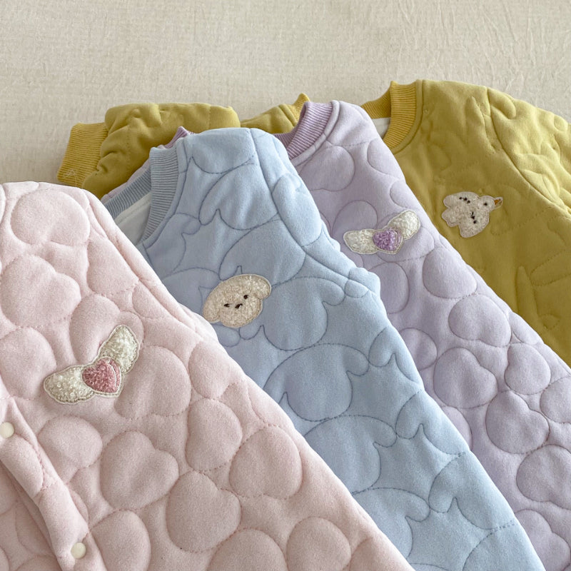 【66-90】 マカロンカラー 刺繍 カバーオール - 画像 (14)