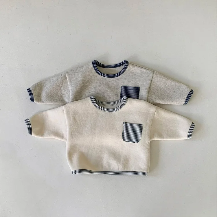 【73-100】 シンプル ポケット付き トップス - 画像 (2)