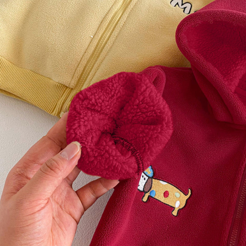 【73-120】 刺繍 フード付き スターあったか アウター - 画像 (18)