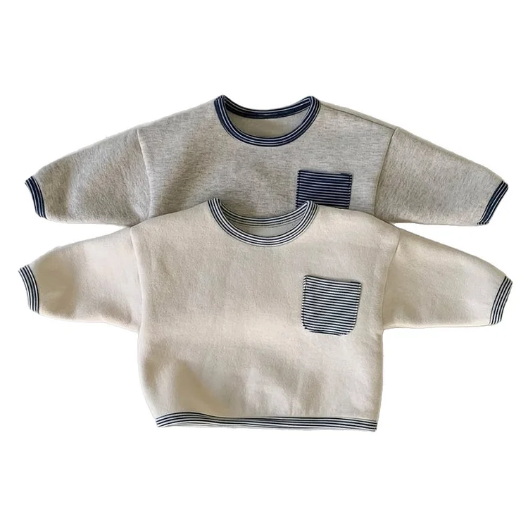 【73-100】 シンプル ポケット付き トップス - 画像 (7)