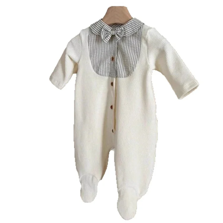 【66-90】 ボーダー リボン オールインワン - 画像 (6)