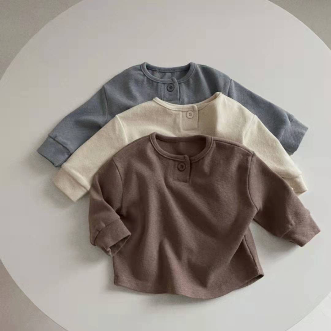 【73-100cm】新作 着やすい 肌触り良い ベビー 長袖 Ｔシャツ