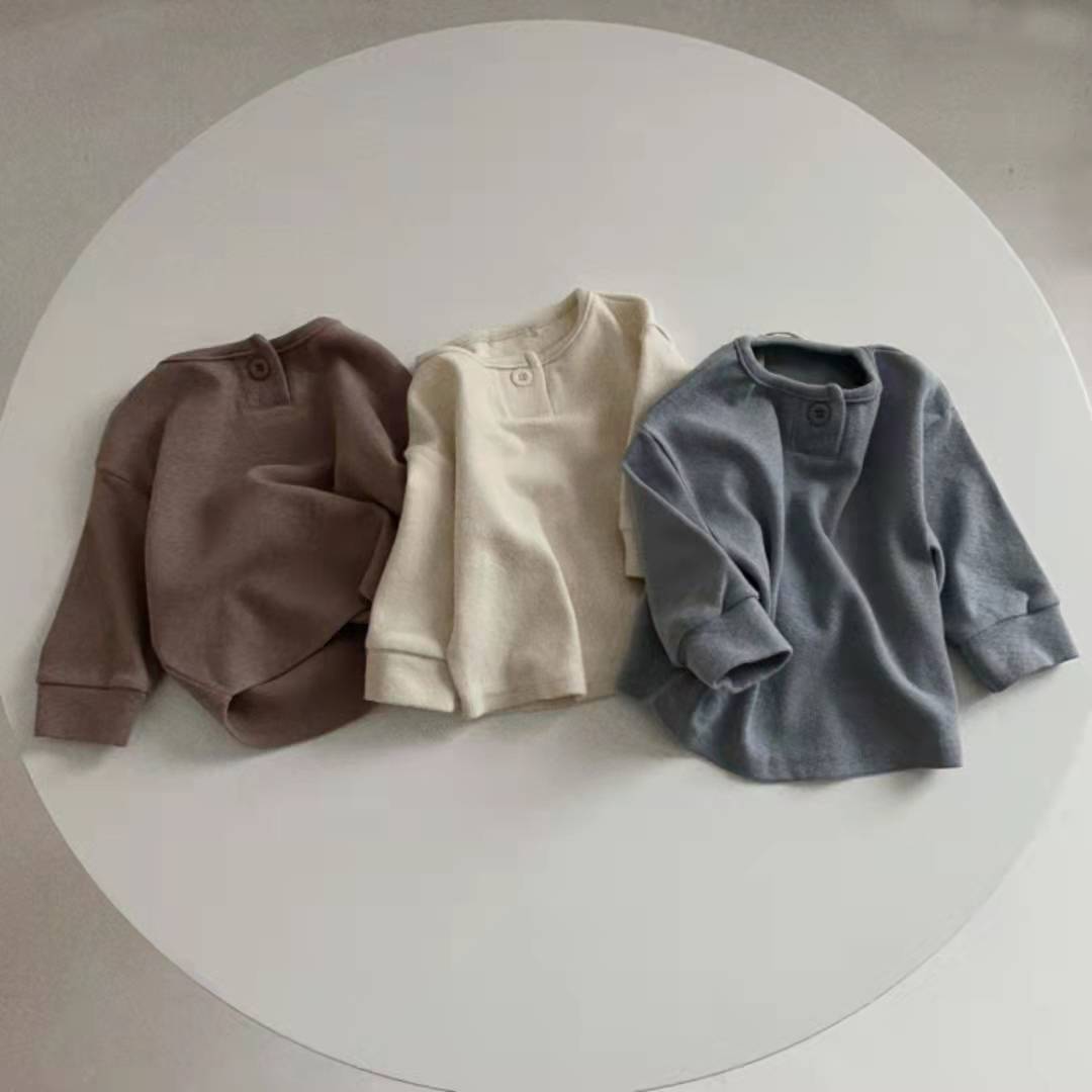 【73-100】新作 着やすい 肌触り良い ベビー 長袖 Tシャツ - 画像 (3)