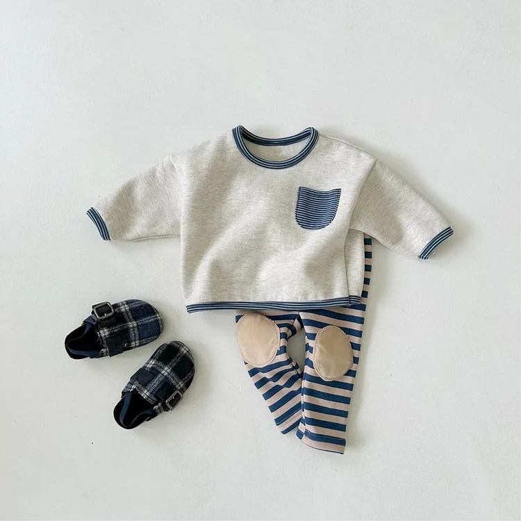 【73-100】 シンプル ポケット付き トップス - 画像 (6)