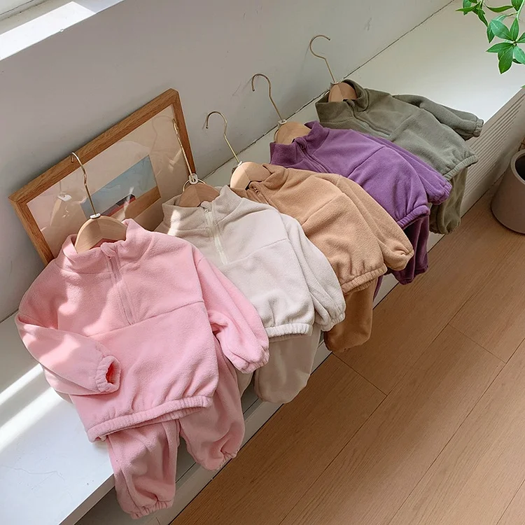 【80-120】 カラフル フリース セットアップ