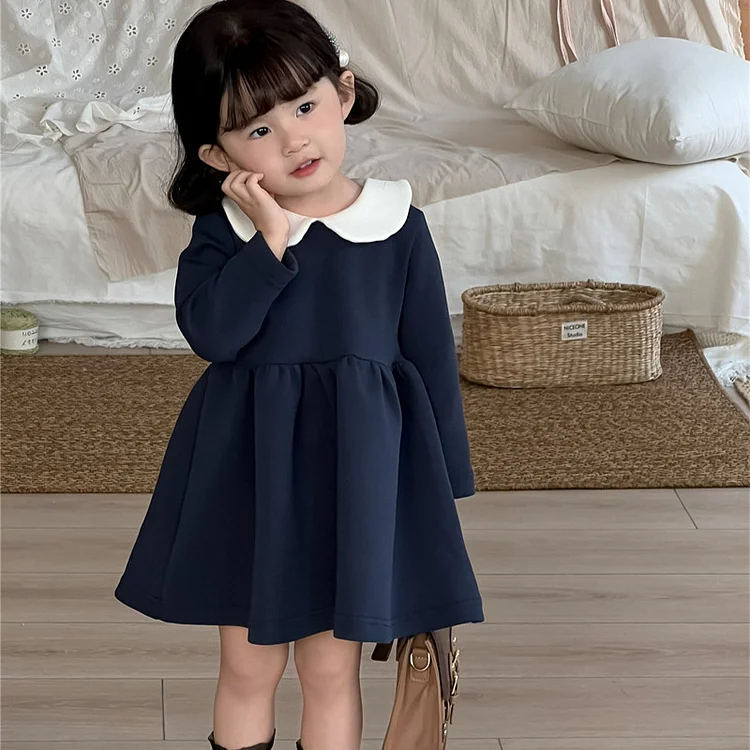 【80-130】ワンピース フォーマル 丸襟 おしゃれ - 画像 (6)
