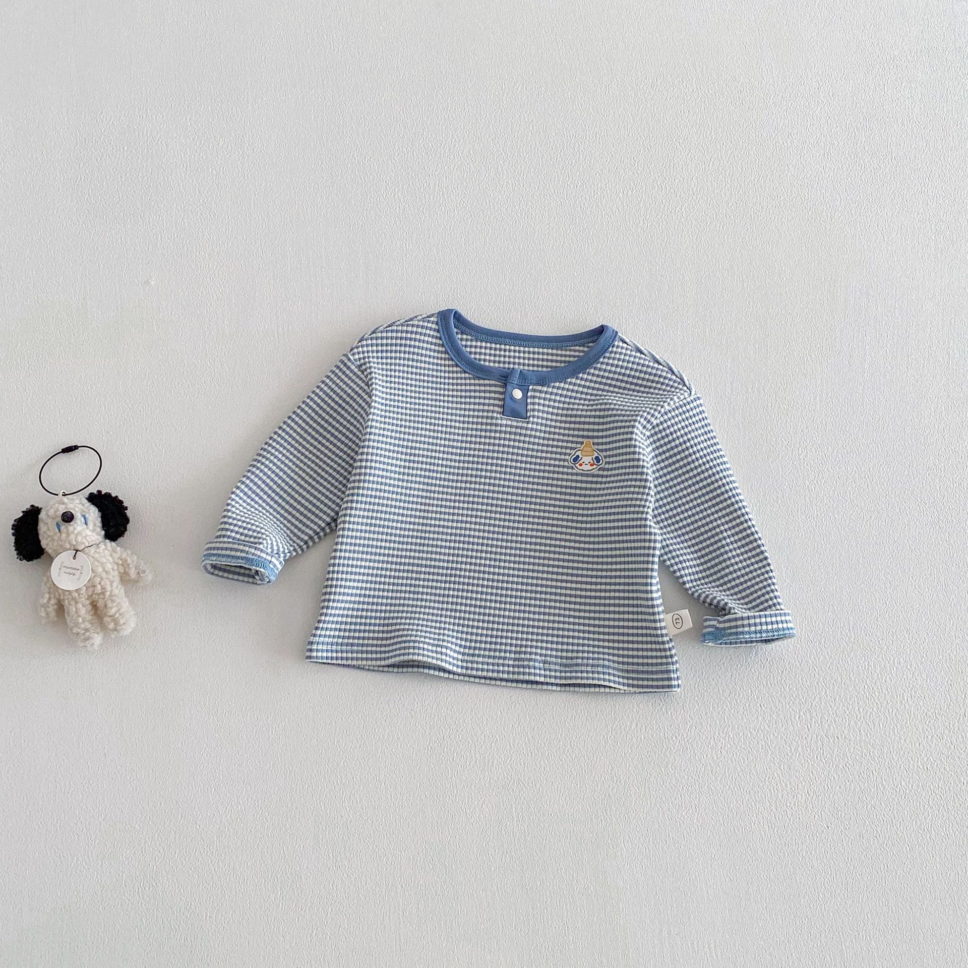 【73-110】 ボーダー柄 通気性抜群 長袖 Tシャツ - 画像 (7)