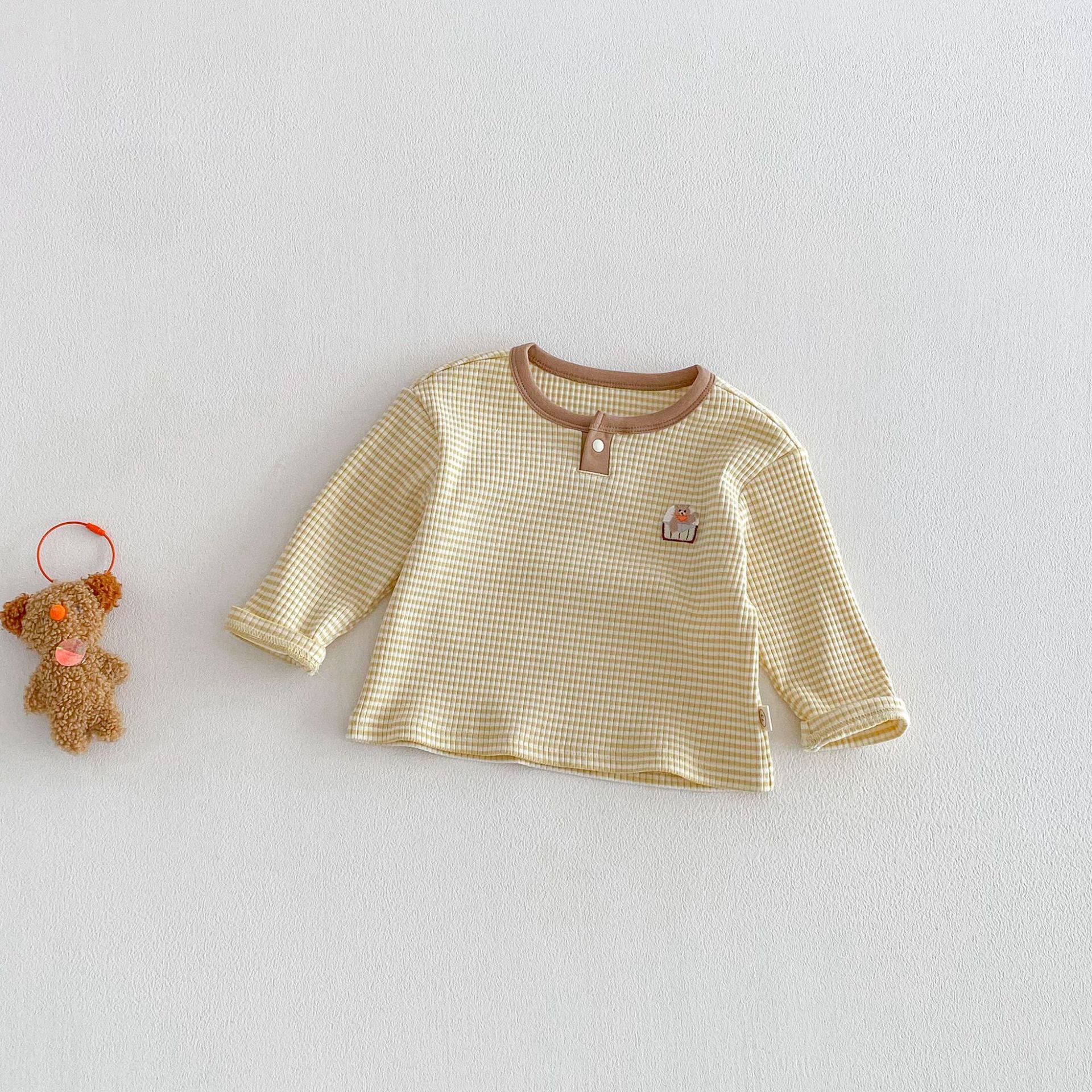 【73-110】 ボーダー柄 通気性抜群 長袖 Tシャツ - 画像 (6)