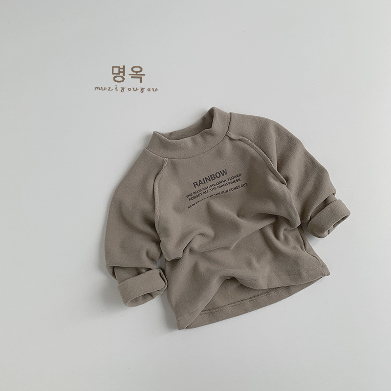 【80-130】トップス キッズ シンプル アルファベット - 画像 (7)
