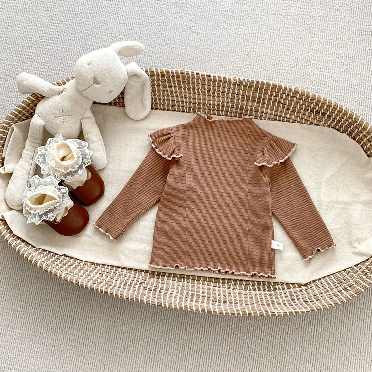 【73-120】シャツ or ワンピース 肩フリル インナー トップス ドット ワンピース - 画像 (7)