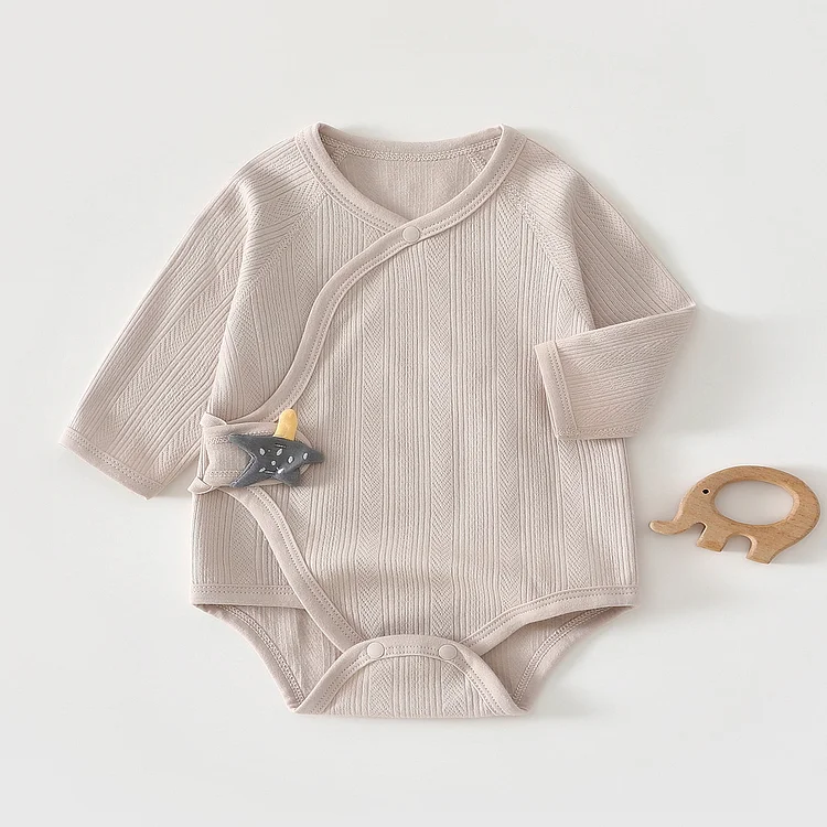 【59-80】ロンパース 着心地抜群 シンプル 肌触り良い ベビー服 - 画像 (4)