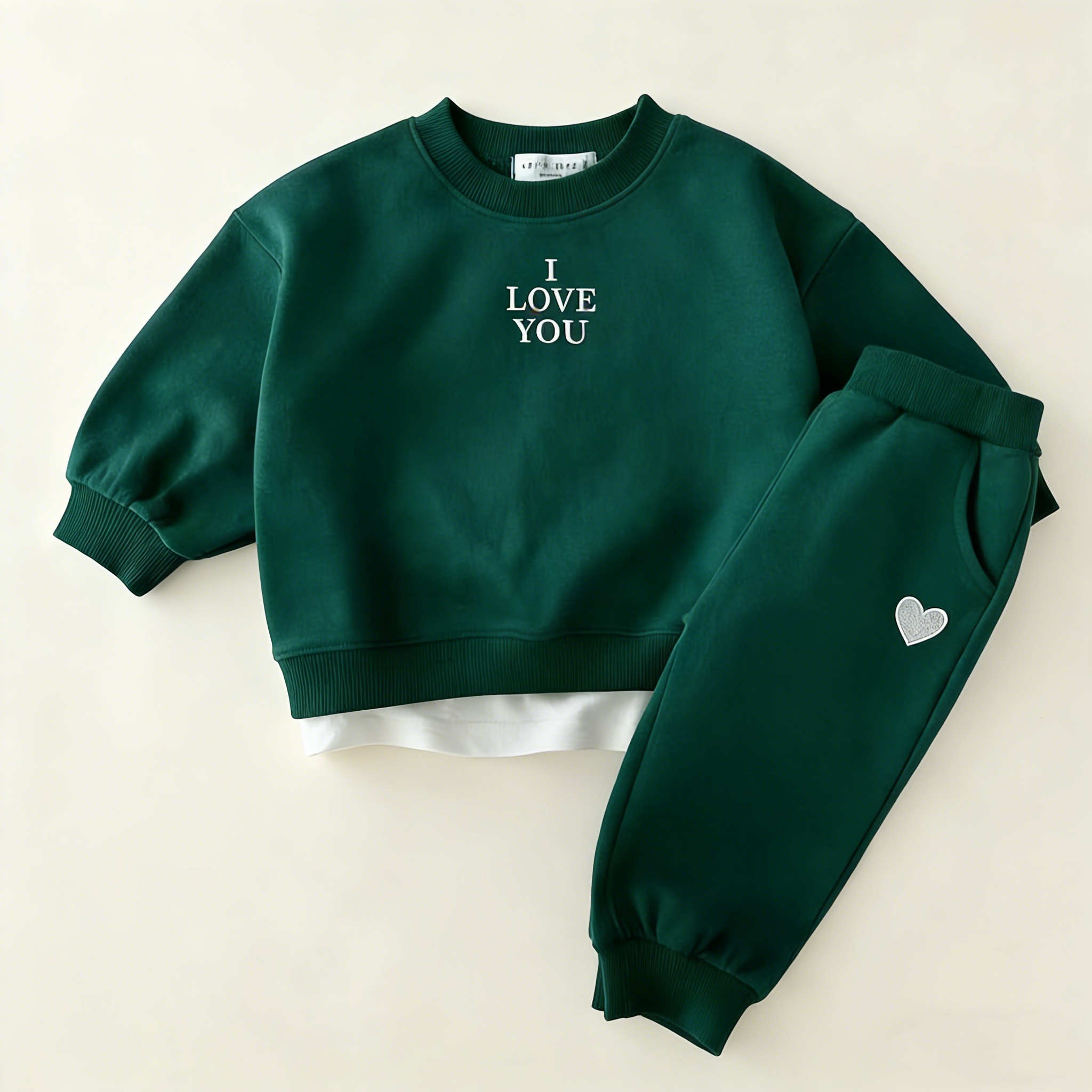 【80-120】シンプル トレーナー+パンツ セットアップ - 画像 (9)