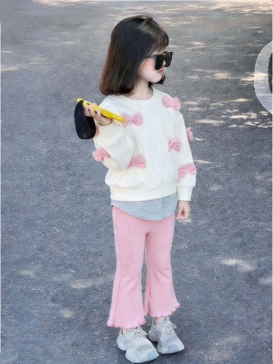 【66-100】セットアップ ベビー 女の子 リボン付き 可愛い - 画像 (7)