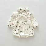 【66-90】ロンパース プリンセス 小花 可愛い ベビー服 - 画像 (8)