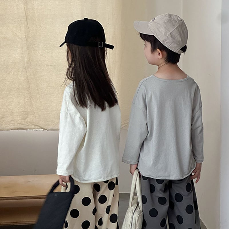 【80-150】長袖Tシャツ デザートプリント シンプル 定番 兄妹お揃い - 画像 (8)