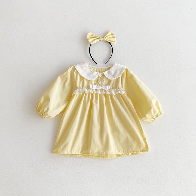 【66-120】ロンパース/ワンピース 可愛い キイロ 姉妹服 - 画像 (9)