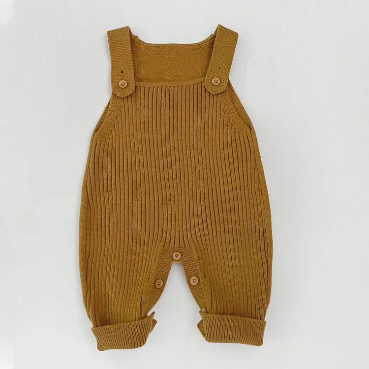 【66-90】サロペット シンプル リブ シンプル 肌に優しい - 画像 (10)