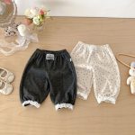 【73-110】パンツ フラワー柄 履きやすい おしゃれ 女の子 ボトムス - 画像 (9)