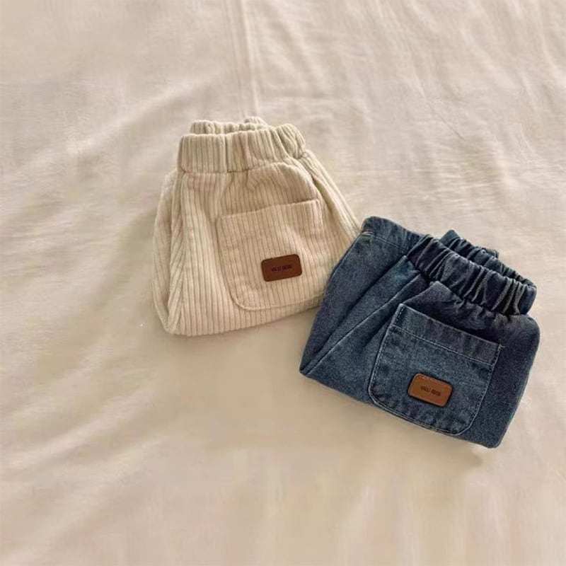 【73-100】パンツ ベーシック コーデュロイ カジュアル 履きやすい ボトムス - 画像 (5)