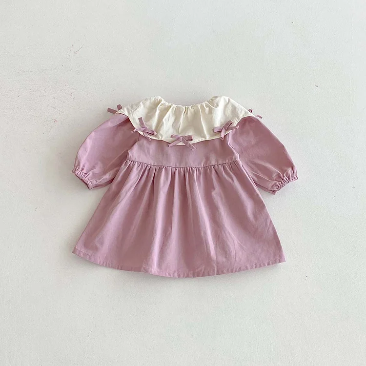 【66-100】ロンパース OR ワンピース リボン おしゃれ 姉妹お揃い - 画像 (9)