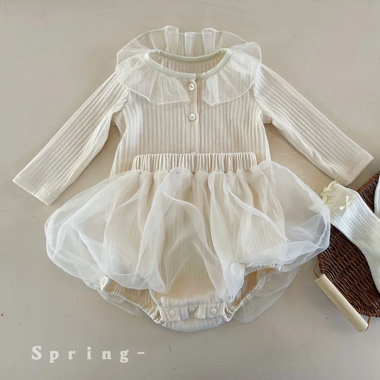 【73-90cm】セットアップ チュールリブ おしゃれ ベビー服