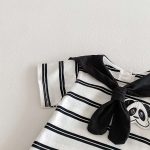 【66-90】オールインワン パンダ ボーダー 可愛い ベビー服 - 画像 (8)