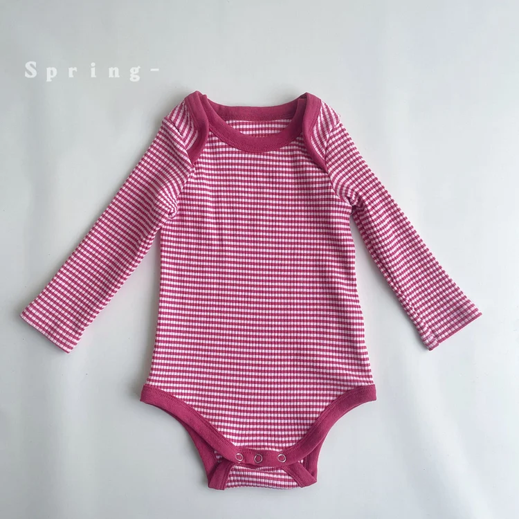 【73-90】ロンパース ボーダー 可愛い おしゃれ 肌に優しい ベビー服 - 画像 (7)