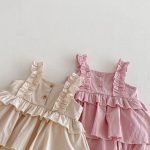 【66-90】キャミロンパース フリル 可愛い ベビー服 - 画像 (7)