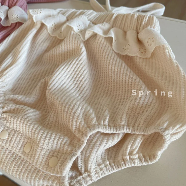 【73-90】ロンパース or トップス フリルレース 可愛い ベビー服 - 画像 (5)