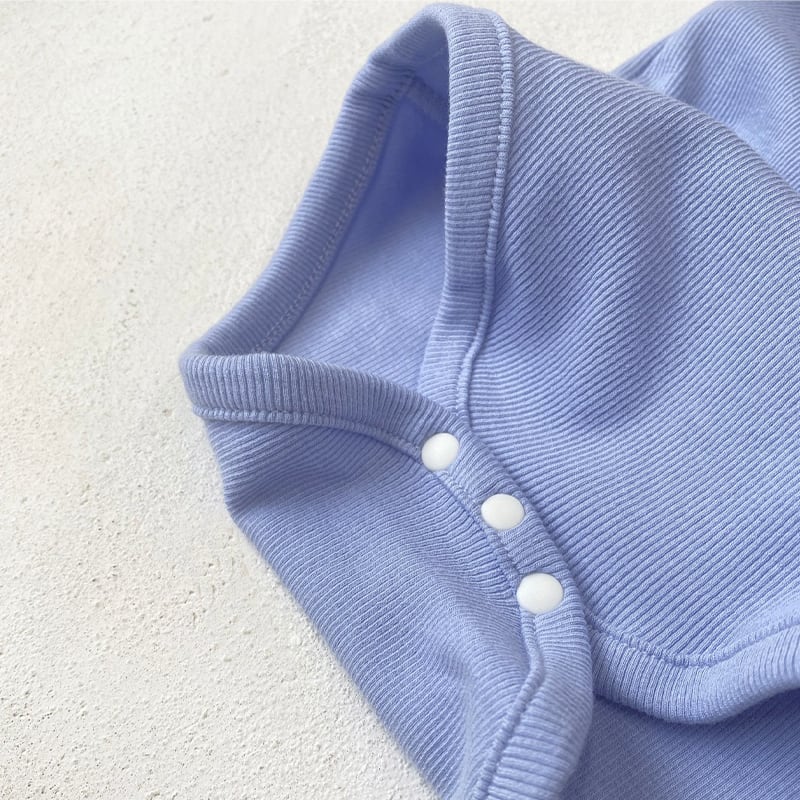 【66-90】ロンパース フリル付き 無地 肌に優しい ベビー服 - 画像 (17)